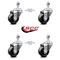 Service Caster 3 Inch Phenolic Wheel Swivel 12mm Threaded Stem Caster Set SCC-TS20S314-PHR-M1215-4 - alternate 3